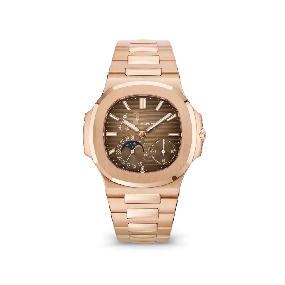 Patek Philippe Nautilus Moon Phase Rose Gold Watch 5712/1R-001
