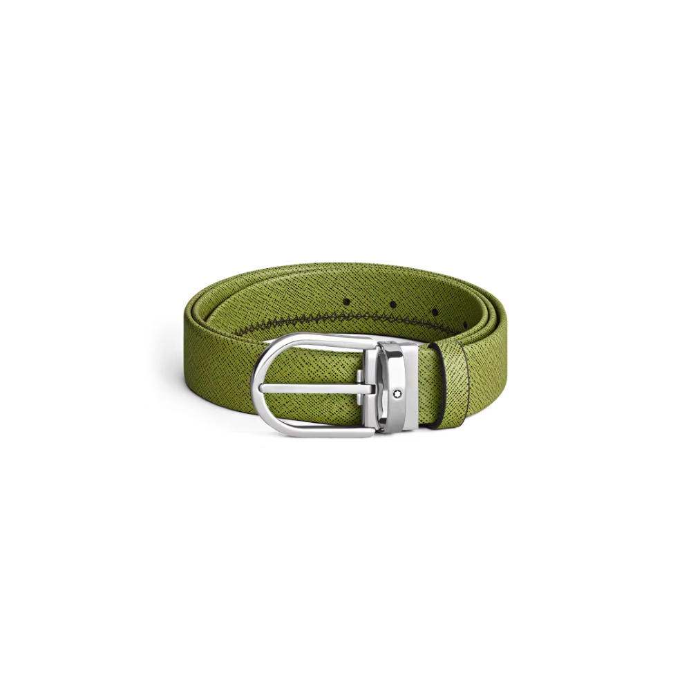 Montblanc Horseshoe Buckle Leather Belt 35mm MB199636