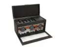WOLF Roadster Triple Watch Winder with Cover, Storage & Travel Case