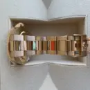 Rolex GMT-Master II 116748SA Yellow Gold Sapphire and Diamond Bezel Black Dial